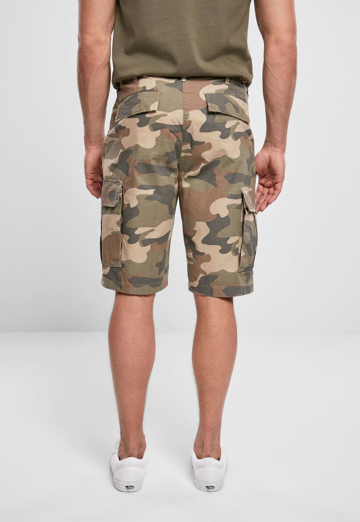 ◆BADBLOOD◆ Low Edge Bermuda Pants Camo w-srt24-074 RL Core Trailhead Camo Shorts | Rolling Loud