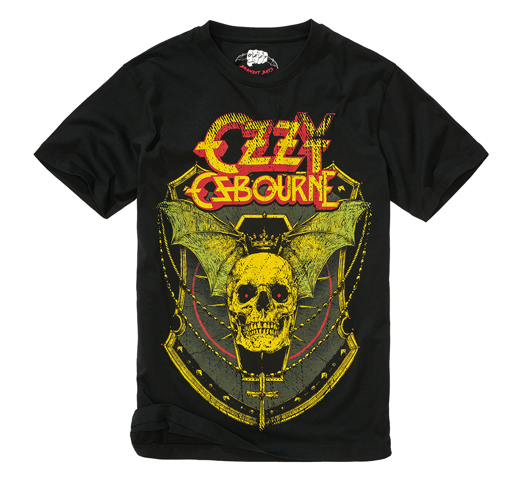 Heren T-shirt BRANDIT - Ozzy - Skull - 61035-black Heren T-shirt BRANDIT - Ozzy - Skull - 61035-black