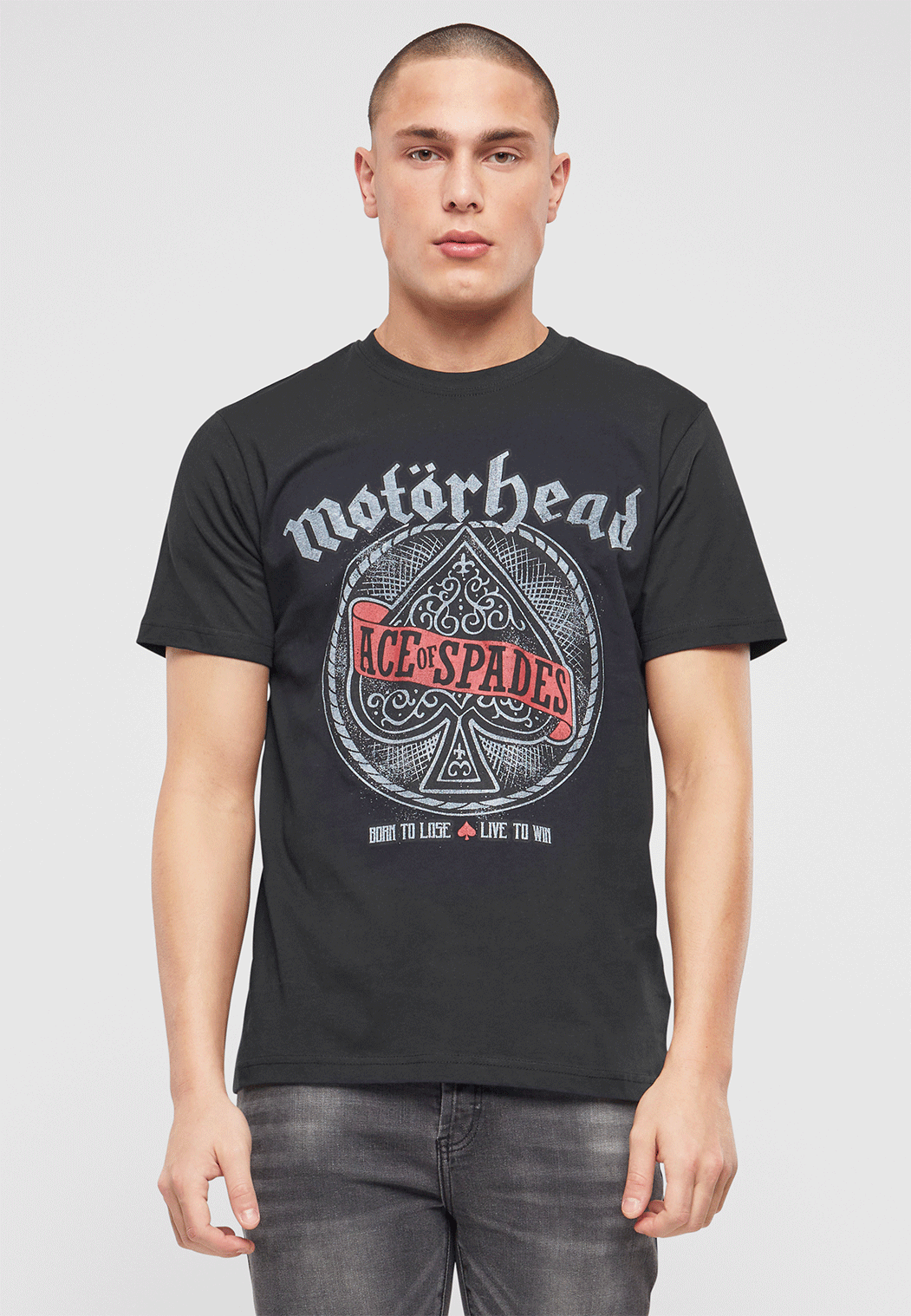 Motörhead – T-Shirt Uomo 'Sword Spade' Nera, 100% Cotone, Taglia XXL, Vestibilità Regular, Merch Ufficiale