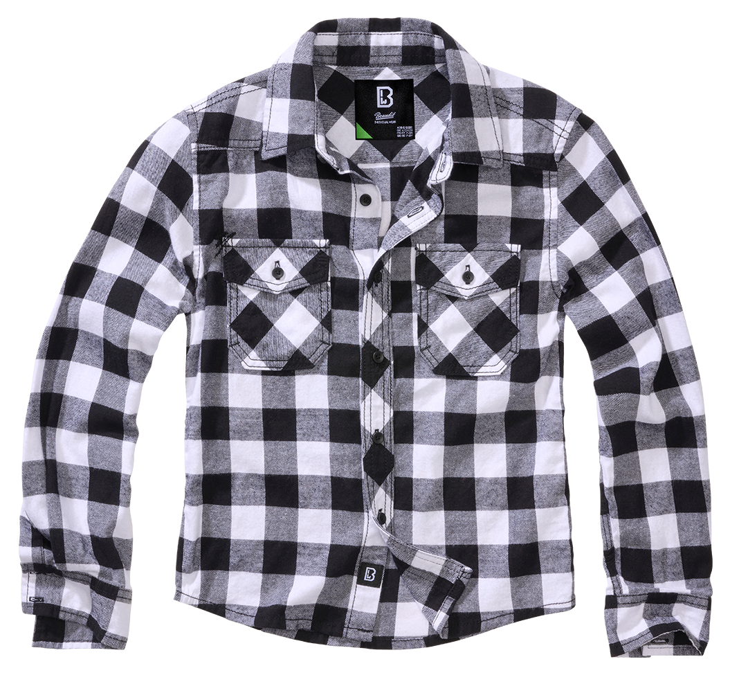 Kids Check Shirt Long Sleeve | white/black checkered | 158/164 | 6016.46.158/164 Kids Check Shirt Long Sleeve | white/black checkered | 158/164 | 6016.46.158/164