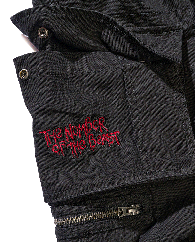 Iron Maiden Savage Shorts The Number of The Beast black edition