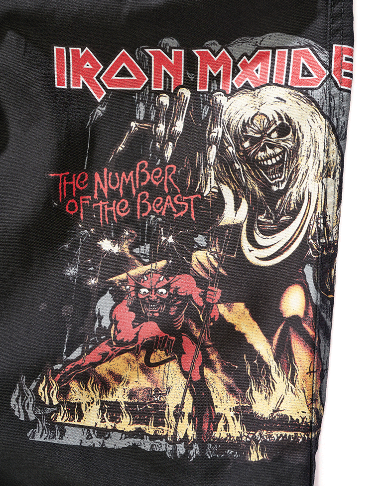 Iron Maiden Savage Shorts The Number of The Beast black edition