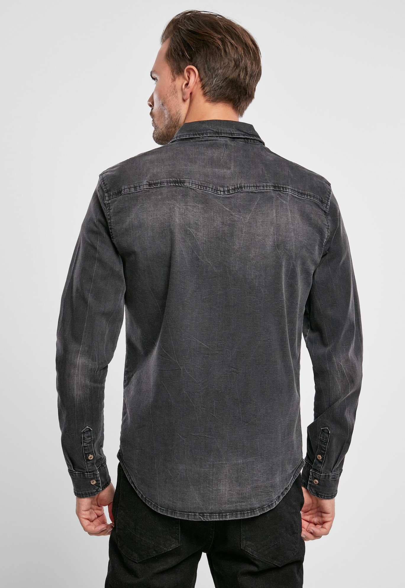 Riley Denim Shirt Long Sleeve | black | XXL | 4020.2.XXL