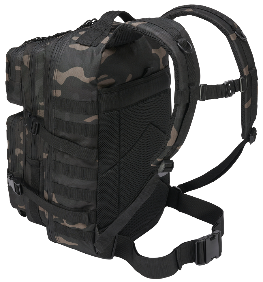 Brandit US Assault Pack Large Unisexe Sac à dos camouflage forêt 100% Polyester