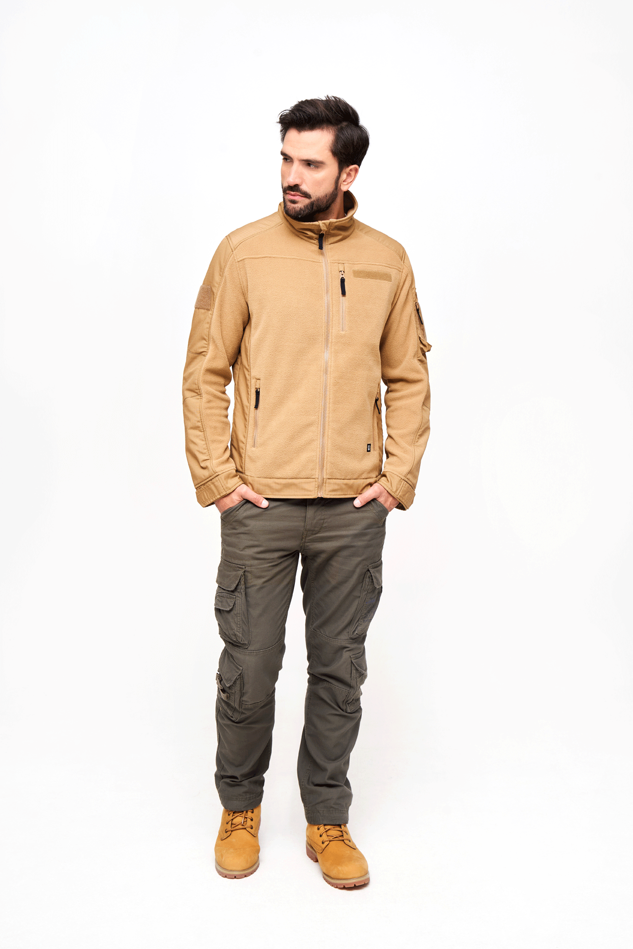 Fleece Ripstop Jacket | camel | 7XL | 5026.70.7XL