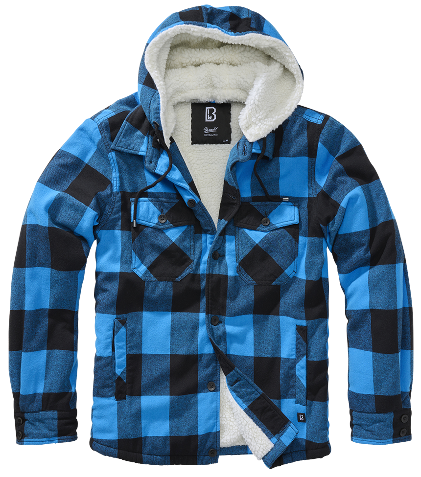 Solid Contrast Trim Buttoned Sherpa Jacket